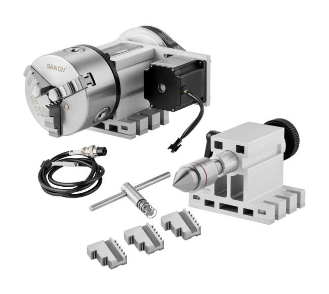 Indeksavimo padalymo galvutė su 3 žandų griebtuve CNC8