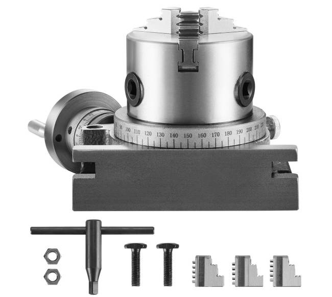 Rotacinis stalas frezavimo staklėms, 100 mm8
