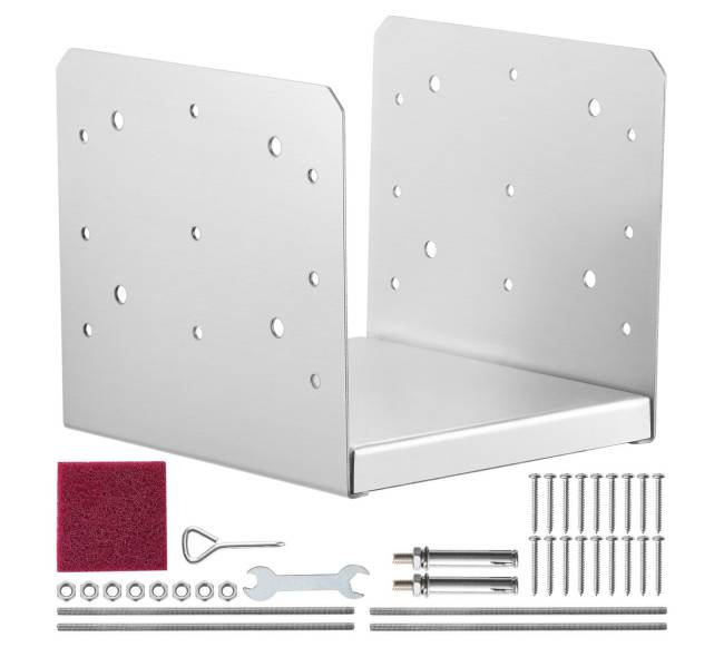 reguliuojamas nerūdijančio plieno laikančioji plokštė 20x20 cm8