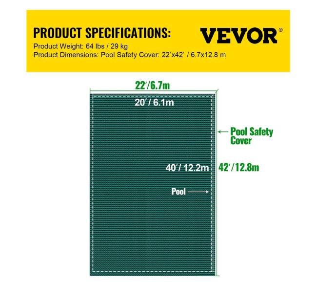 Baseino saugos danga 20x40ft stačiakampiui6