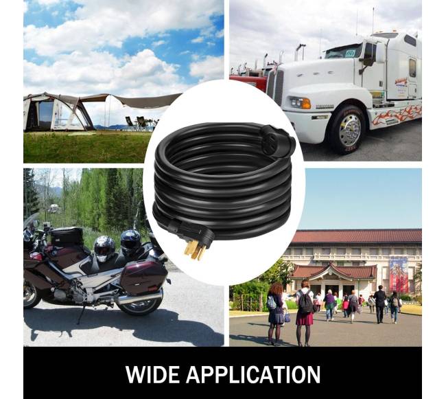 15.2 m 8AWG keturialaitis RV prailginimo laidas6