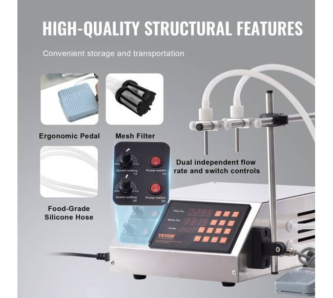 Automatinė dvigubo antgalio skysčio pylimo mašina4