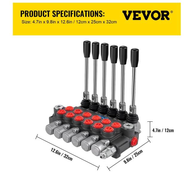 Hidraulinis kryptinis vožtuvas 6 kanalų6