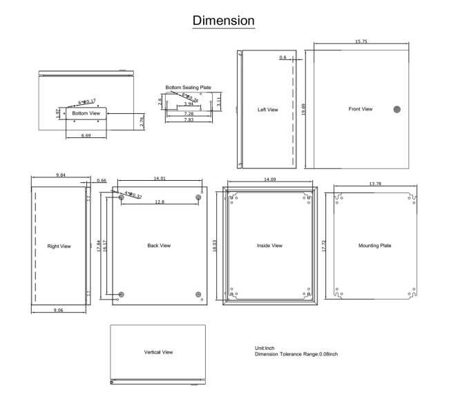 NEMA plieno dėžutė IP669