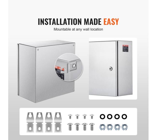 NEMA nerūdijančio plieno dėžė 30 x 30 x 20 cm5