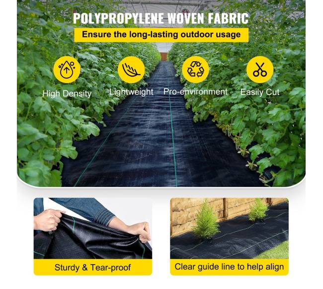 Piktžolių barjerinė geotekstilė 1.8 x 76 m2