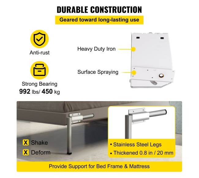 murphy lova montavimo mechanizmas, vertikalus4