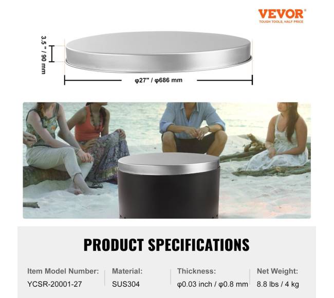 Lauko židinio dangtis iš nerūdijančio plieno6