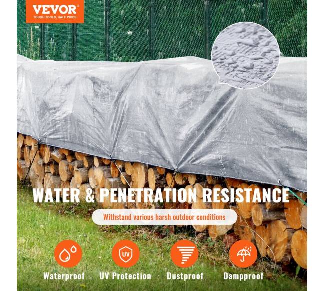 Vandeniui atsparus tentas 6x9 m sidabrinisrudas1