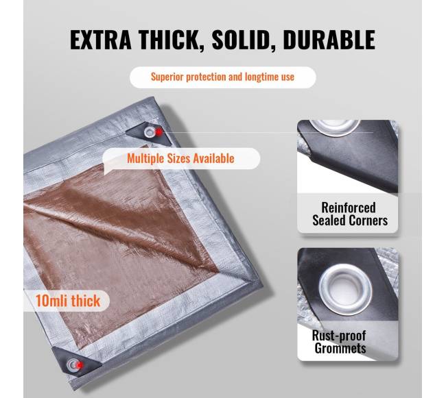 Vandeniui atsparus tentas 6x9 m sidabrinisrudas2