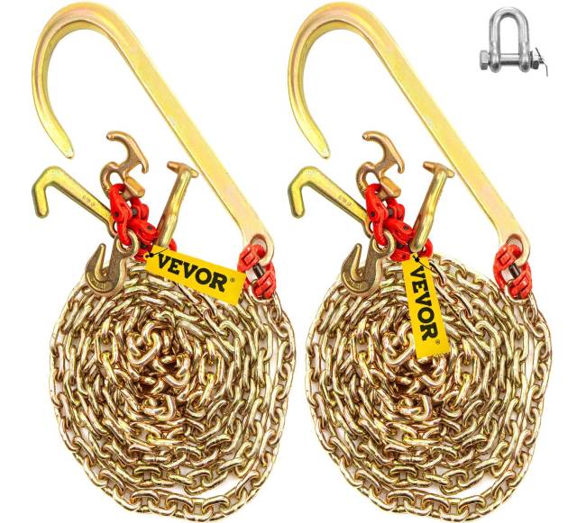 J formos gervės grandinė su kabliais0