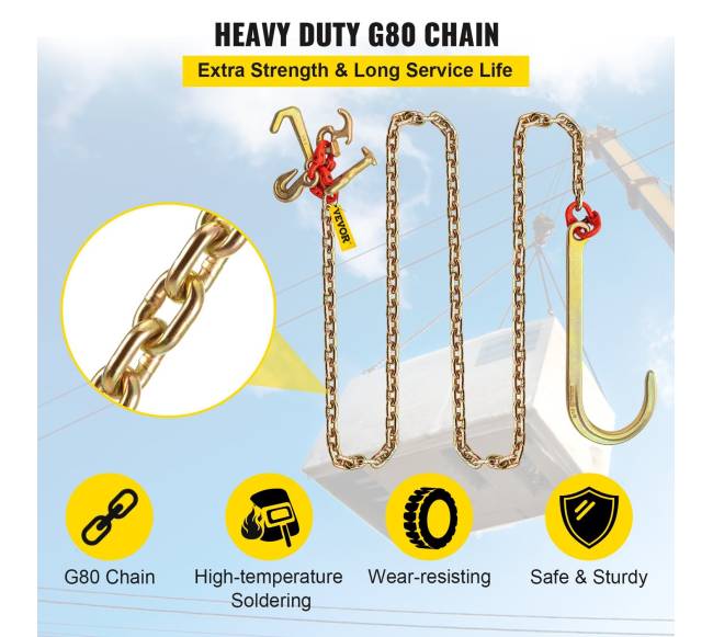 J formos gervės grandinė su kabliais4