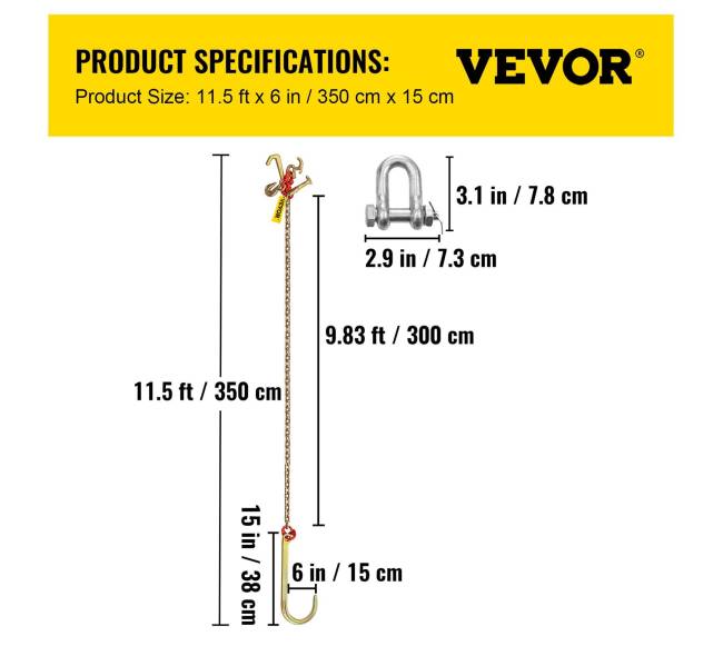 J formos gervės grandinė su kabliais6