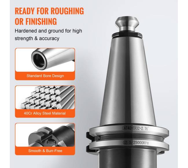 CAT40 griebtuvų laikiklis, 35 vnt., su priedais2