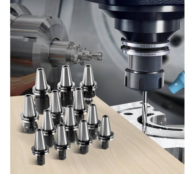 CAT40 griebtuvų laikiklis, 35 vnt., su priedais7