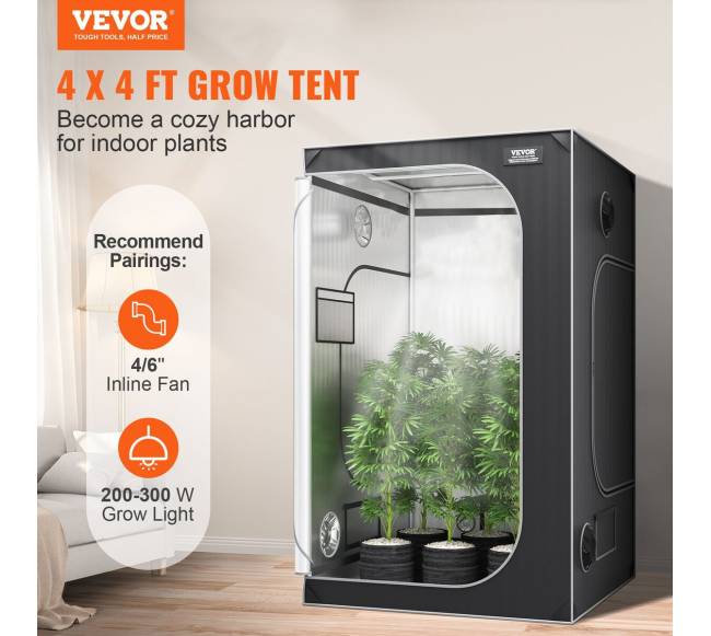 4x4 augalų auginimo palapinė su langeliu1