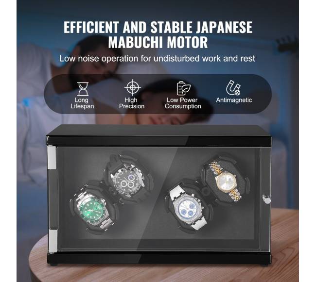 Automatinių laikrodžių laikiklis su dviem motorais3