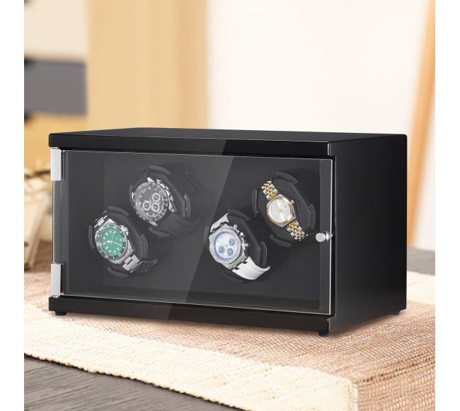 Automatinių laikrodžių laikiklis su dviem motorais7