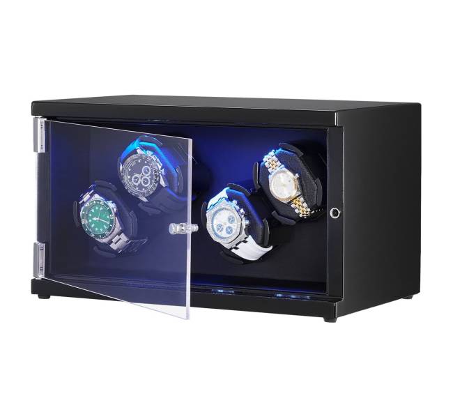 Automatinių laikrodžių laikiklis su dviem motorais10