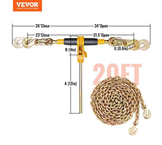Reguliuojamas grandinės tempiklis 9-12 mm6
