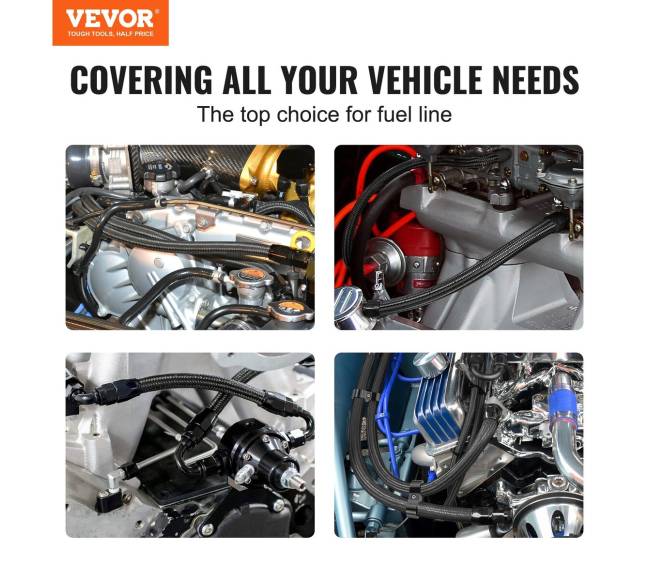 6AN kuro žarnos rinkinys, 6 m ilgio, juoda1