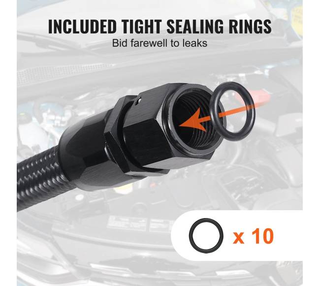 6AN kuro žarnos rinkinys, 6 m ilgio, juoda5