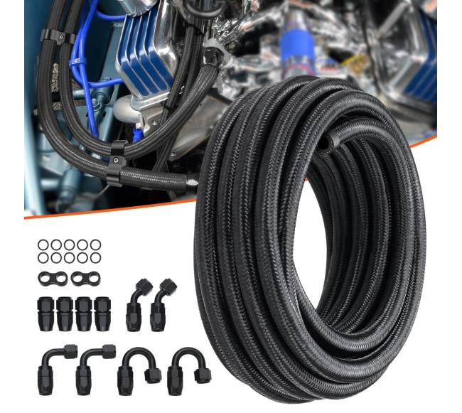 6AN kuro žarnos rinkinys, 6 m ilgio, juoda7