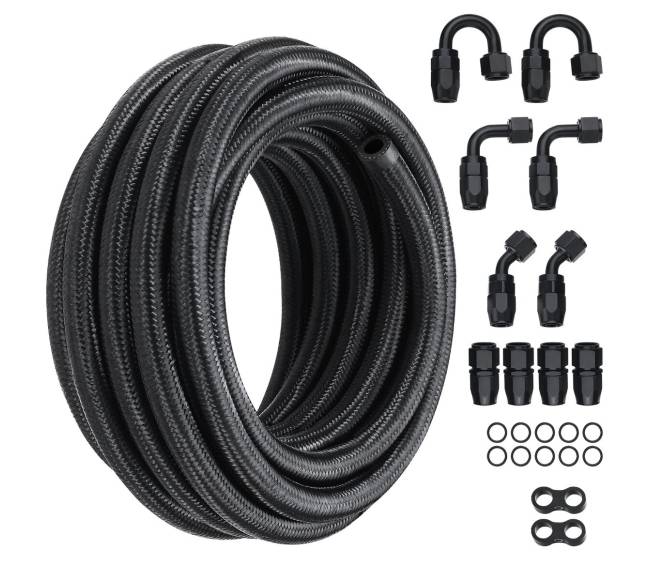 6AN kuro žarnos rinkinys, 6 m ilgio, juoda8