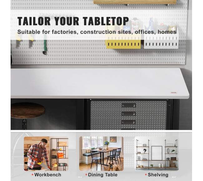 Stalo paviršius, 139,7 x 71,1 x 2,5 cm5