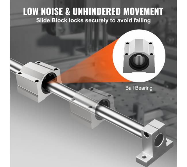 Kreipiamieji bėgeliai SFC20 1000 mm, CNC projektams3