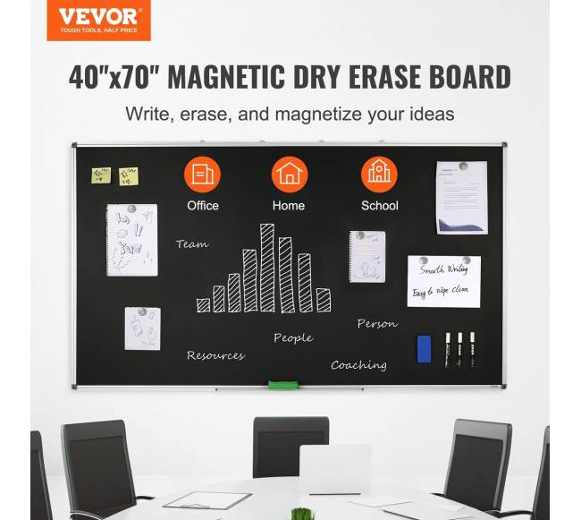 Juoda lenta su aliuminio rėmu 175 x 100 cm1