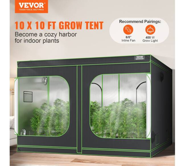 10x10 auginimo palapinė su langeliu1