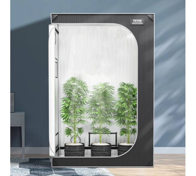 Hidroponikos auginimo palapinė 120 x 60 x 180 cm su langeliu7