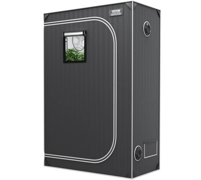 Hidroponikos auginimo palapinė 120 x 60 x 180 cm su langeliu10