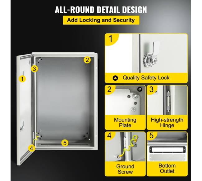 NEMA plieninė dėžė su montavimo plokšte4