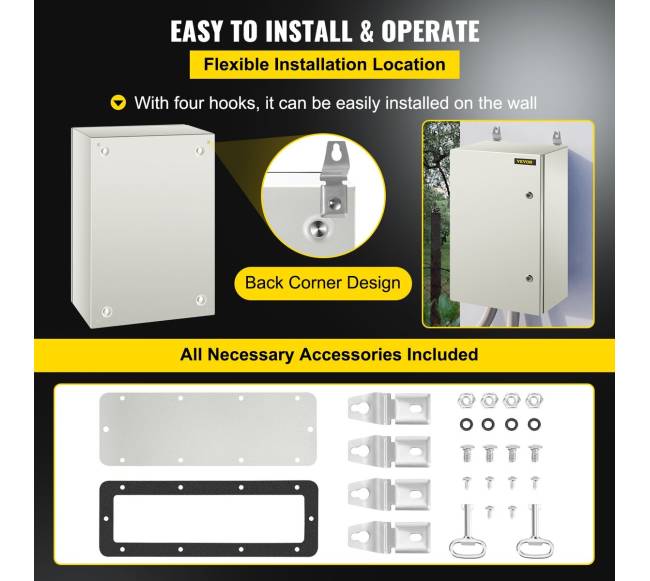 NEMA plieninė dėžė su montavimo plokšte5