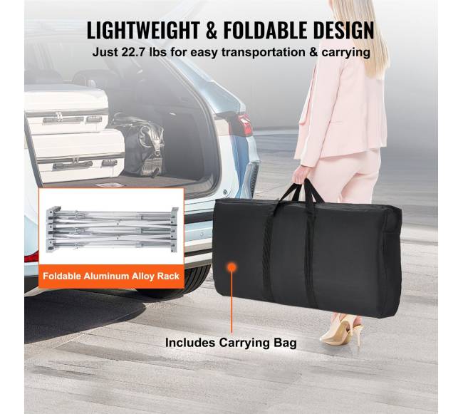 Nešiojama parodų podiumo staliukas, 130 x 46.5 x 95 cm5