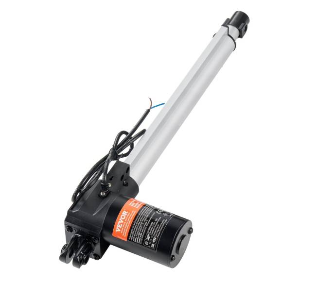 12V 300mm linijinis pavaras, 6000N su apsauga IP448