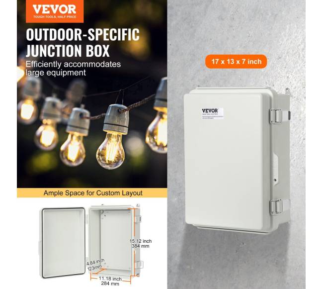 Lauko elektro jungiamoji dėžė, IP67, 43 x 33 x 18 cm1