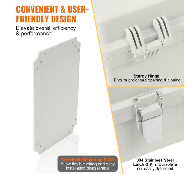 Lauko elektro jungiamoji dėžė, IP67, 43 x 33 x 18 cm4