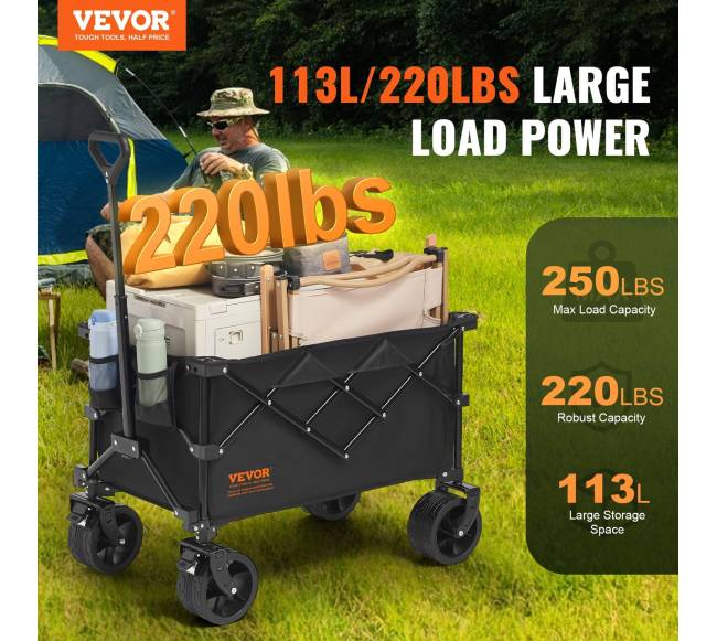 Sulankstomas vežimėlis su visureigiais ratais1