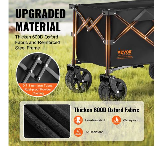 Sulankstomas vežimėlis su visureigiais ratais2