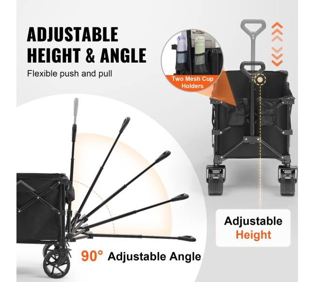 Sulankstomas vežimėlis su visureigiais ratais4