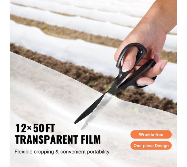 Skaidri šiltnamių plėvelė 3,6 x 15 m, 0,15 mm4