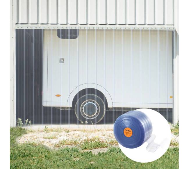 Skaidri PVC juostinė užuolaida 30 m7