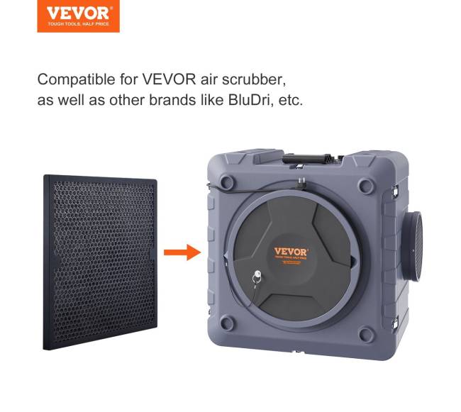 Aktyvūs anglies filtrai, 3 vnt., 400 x 400 mm6