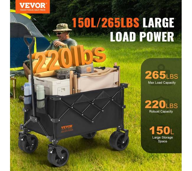 Sulankstomas vežimėlis sodo ir išvykų naudojimui1