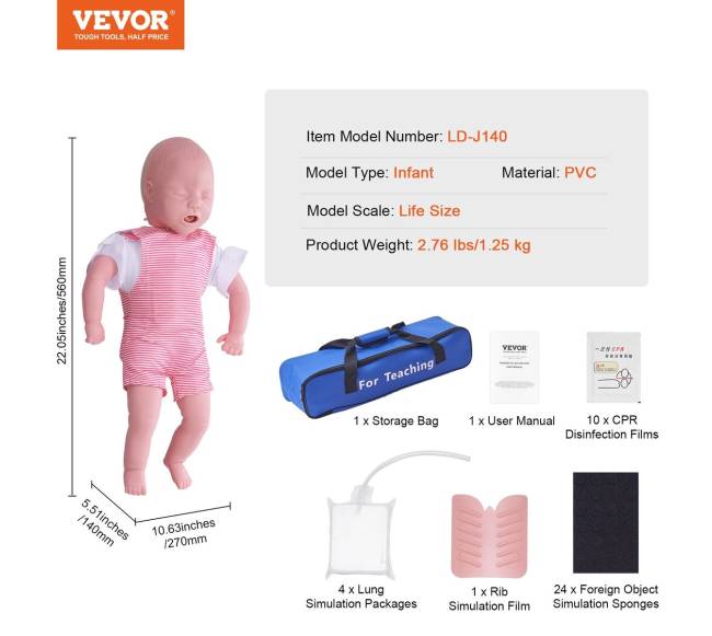 Kūdikių CPR manekenas mokymui6