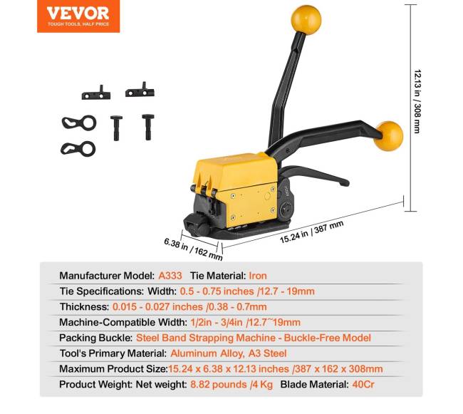 Plieninio juostos įrankis 1,3-1,9 cm pločiui6