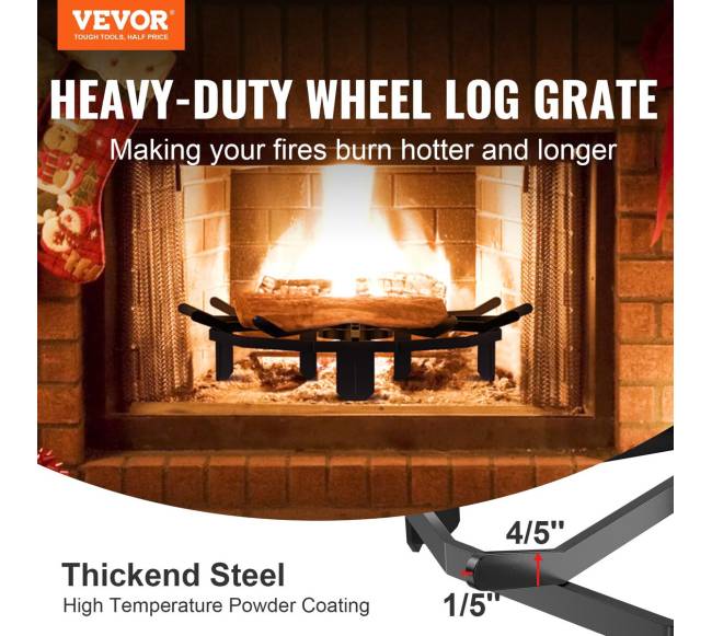 Rąstų grotelės 68 cm ketaus plieno1